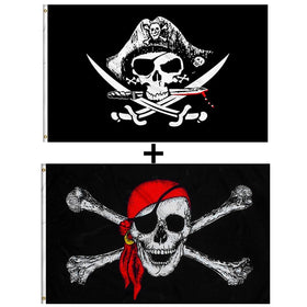 GAKA pirate flag 3x5 cross knife design for bold outdoor displays.