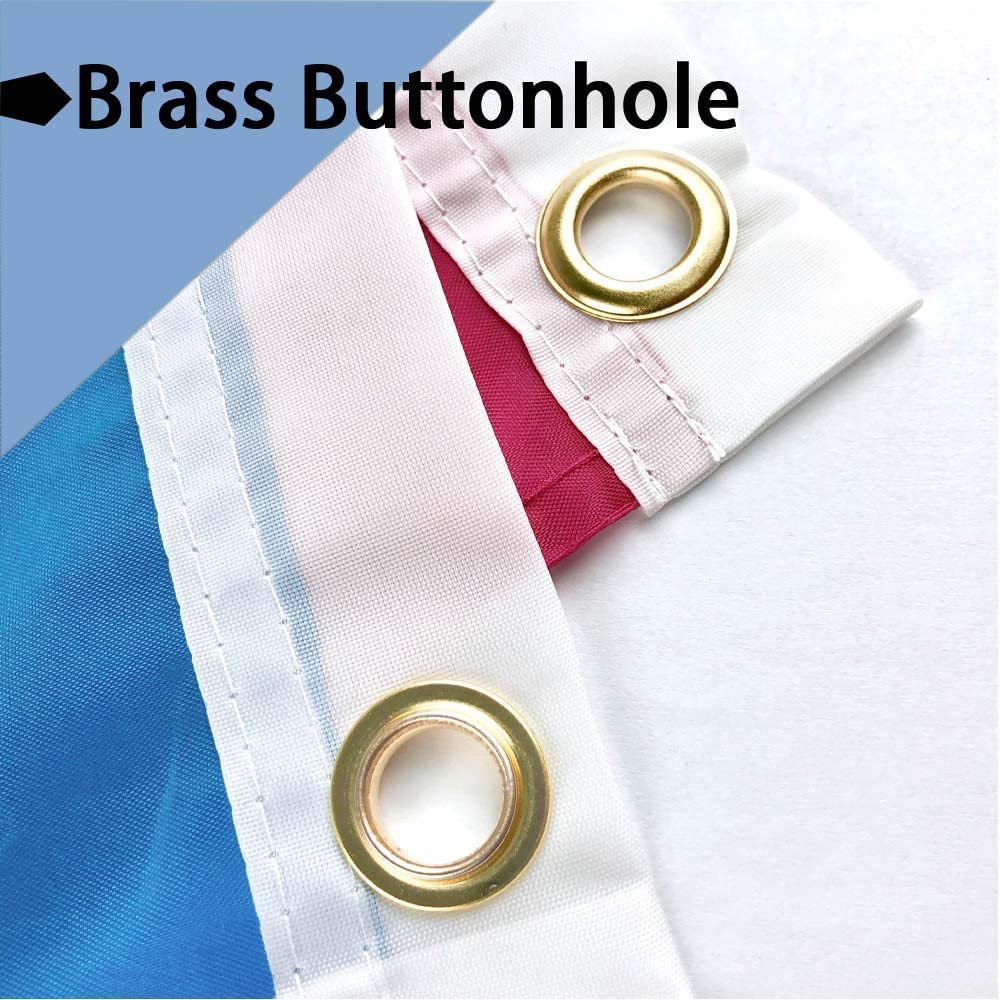 GAKA polyester flag with canvas header and brass grommets for durability.