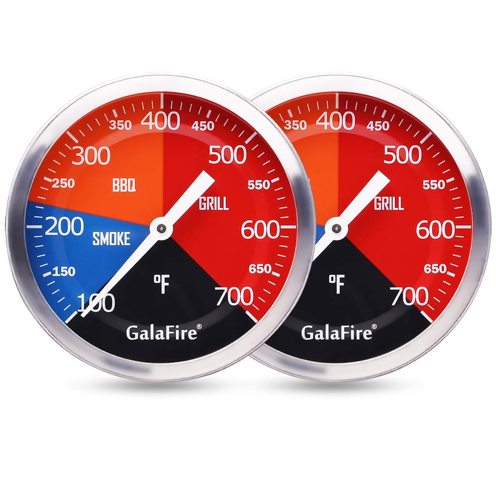 GALAFIRE BBQ thermometer on outer surface installation for quick temperature checks