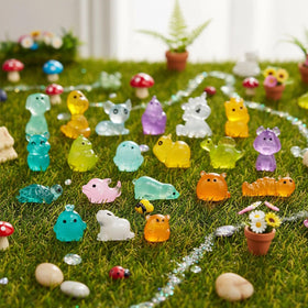 GALAOMA dogs glow gently, brightening dollhouses or fairy garden setups.