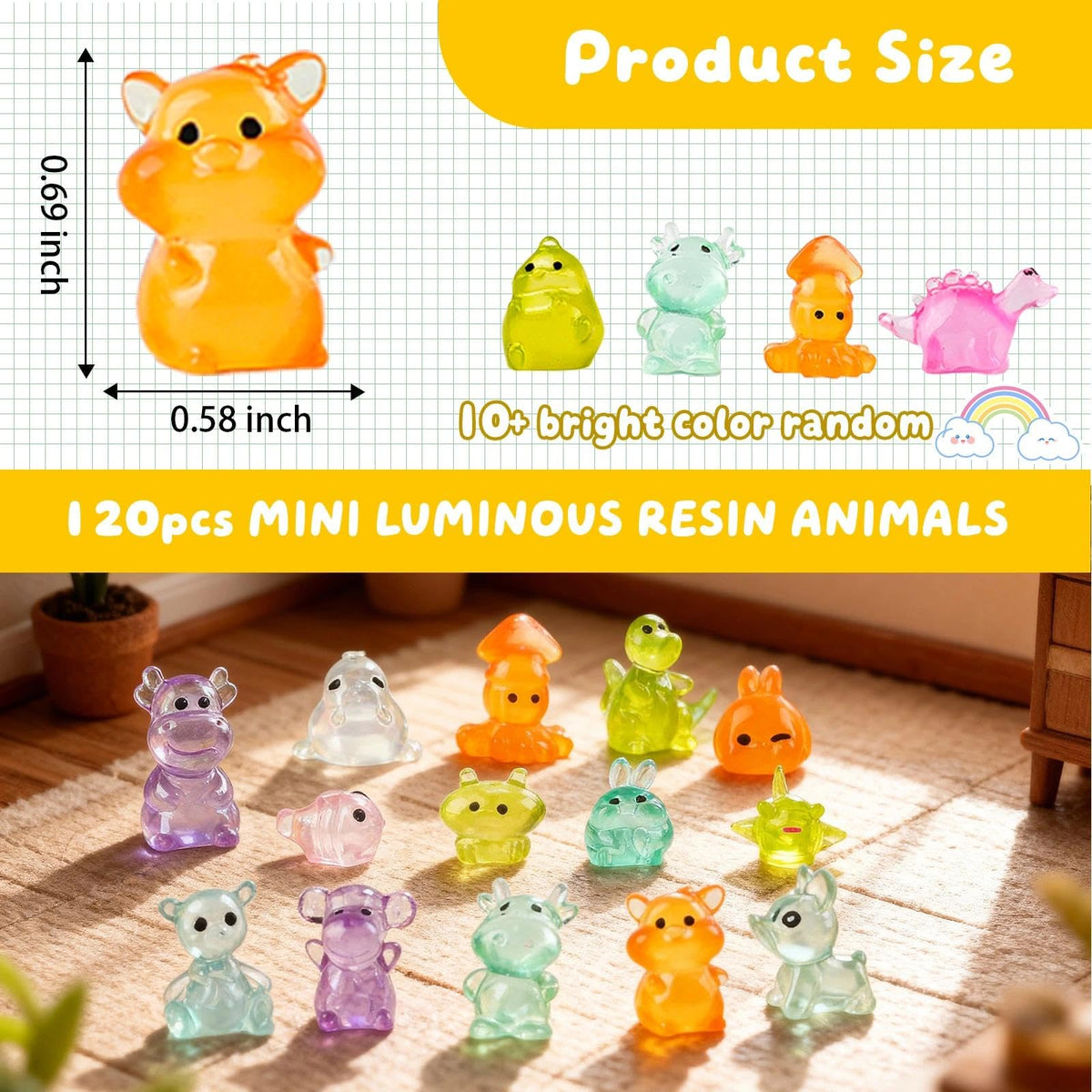 GALAOMA luminous owls glow in darkness, adding whimsy to outdoor or indoor scenes.