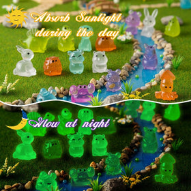 GALAOMA luminous rabbits illuminate your fairy garden at night, inspiring charming scenery.