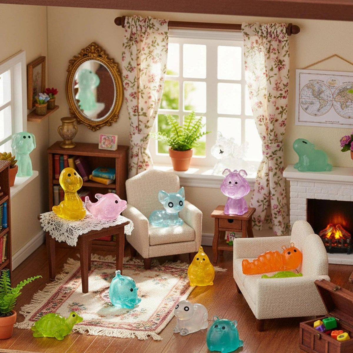 GALAOMA luminous turtles glow softly, ideal for aquarium or terrarium decor.