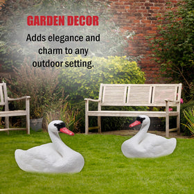 Galashield Swan decoy features durable construction for all-weather use.