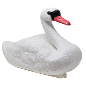 Galashield Swan decoy is lightweight and hollow for easy handling.