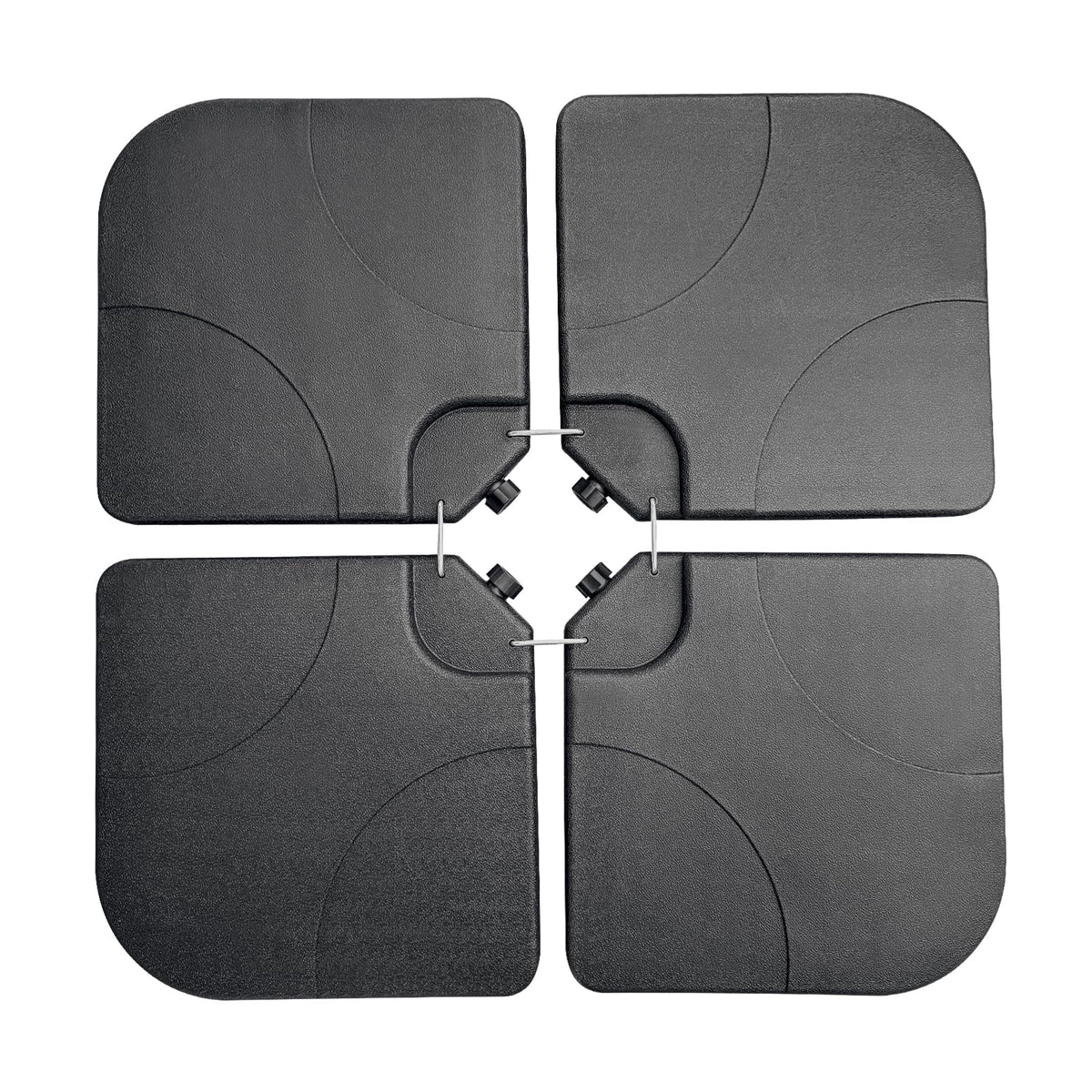 GALAXARMOR base plate square base provides stable foundation for outdoor umbrellas.