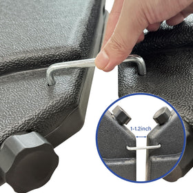 GALAXARMOR heavy-duty cantilever offset stand supports offset umbrellas with balance.