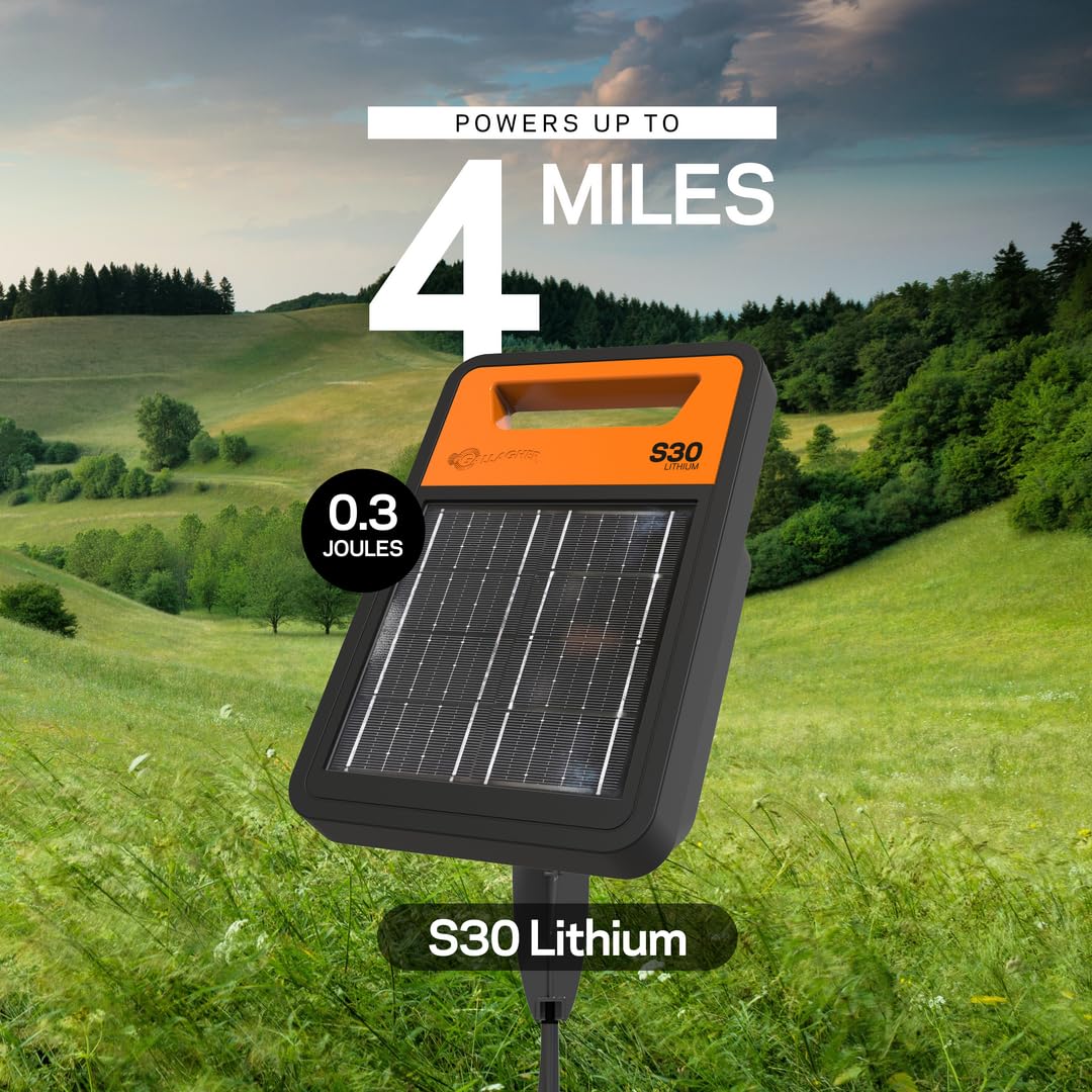 Gallagher S30 portable rugged-case design withstands harsh weather during long days outdoors.