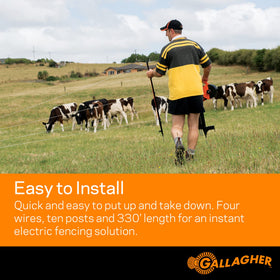 Gallagher Smart Fence 2 lightweight design supports easy transport between pastures.