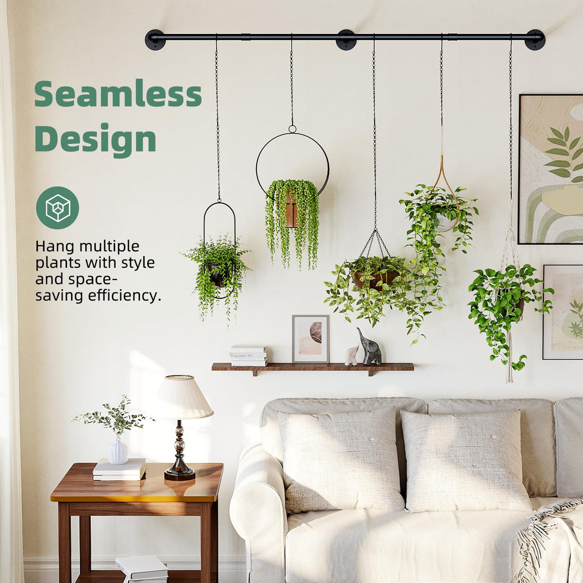 Galood ceiling or wall mounting with included hardware for flexible setup.