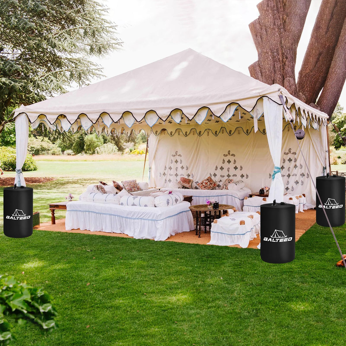 GALTEED durable weight bags simplify transport between events.