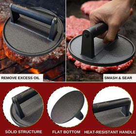 Gamalou 3-in-1 Patty Maker shapes sliders and stuffed burgers