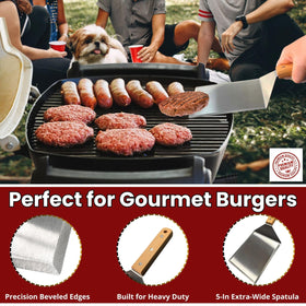 Gamalou cast iron press with wood handle for durable grip and control.