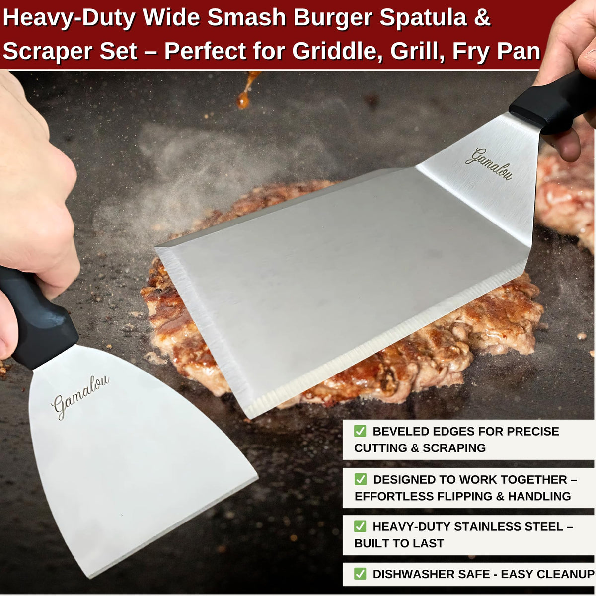 Gamalou Grill Accessory Kit ready for Blackstone and flat tops