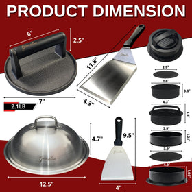 Gamalou 12-inch melting dome traps heat for fast cheese melt