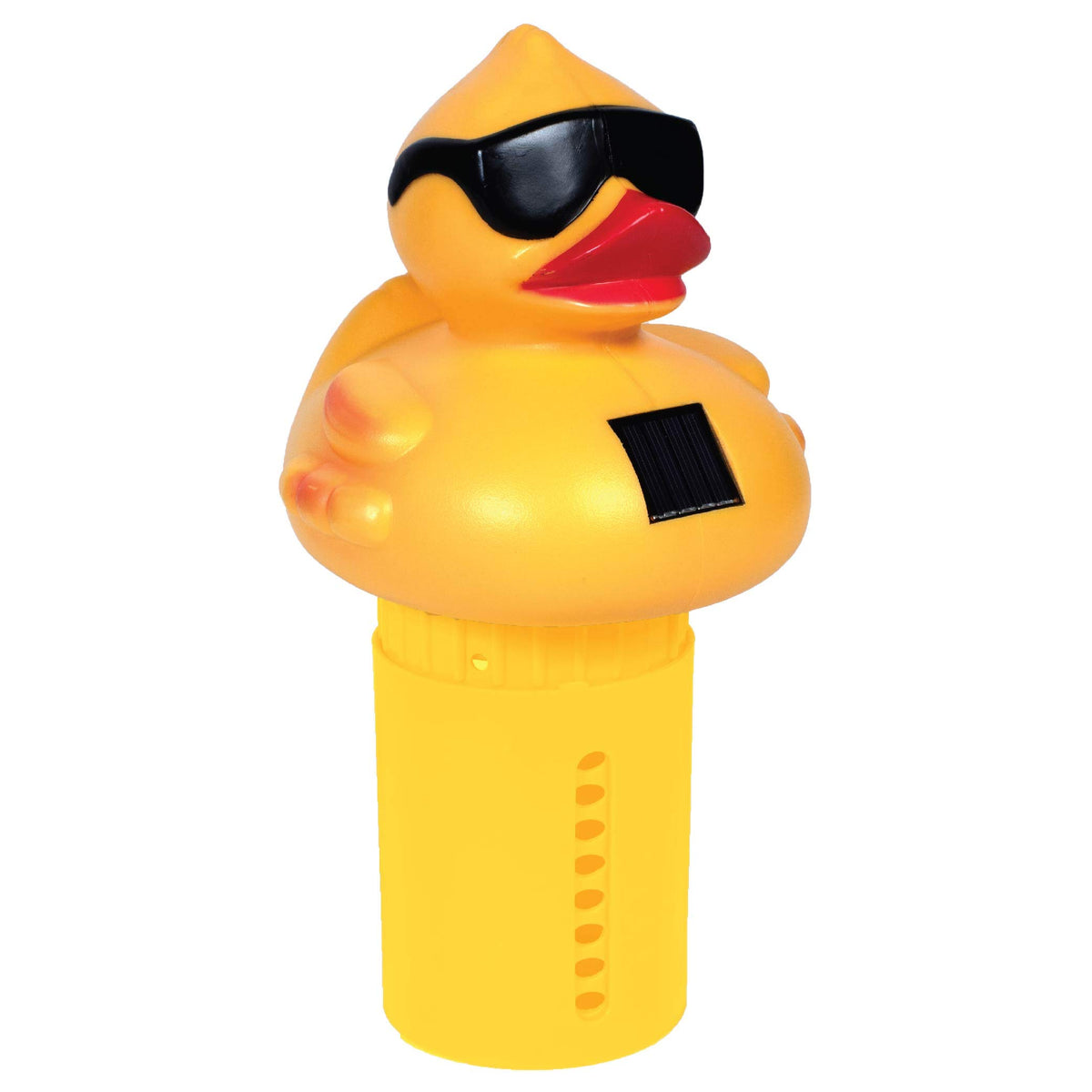 GAME Derby Duck chlorinator floats on water for steady chlorine delivery and pool clarity