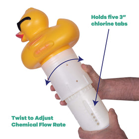 GAME Derby Duck works with above-ground and inground pools