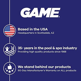GAME compatible with salt and chlorine pools and spas