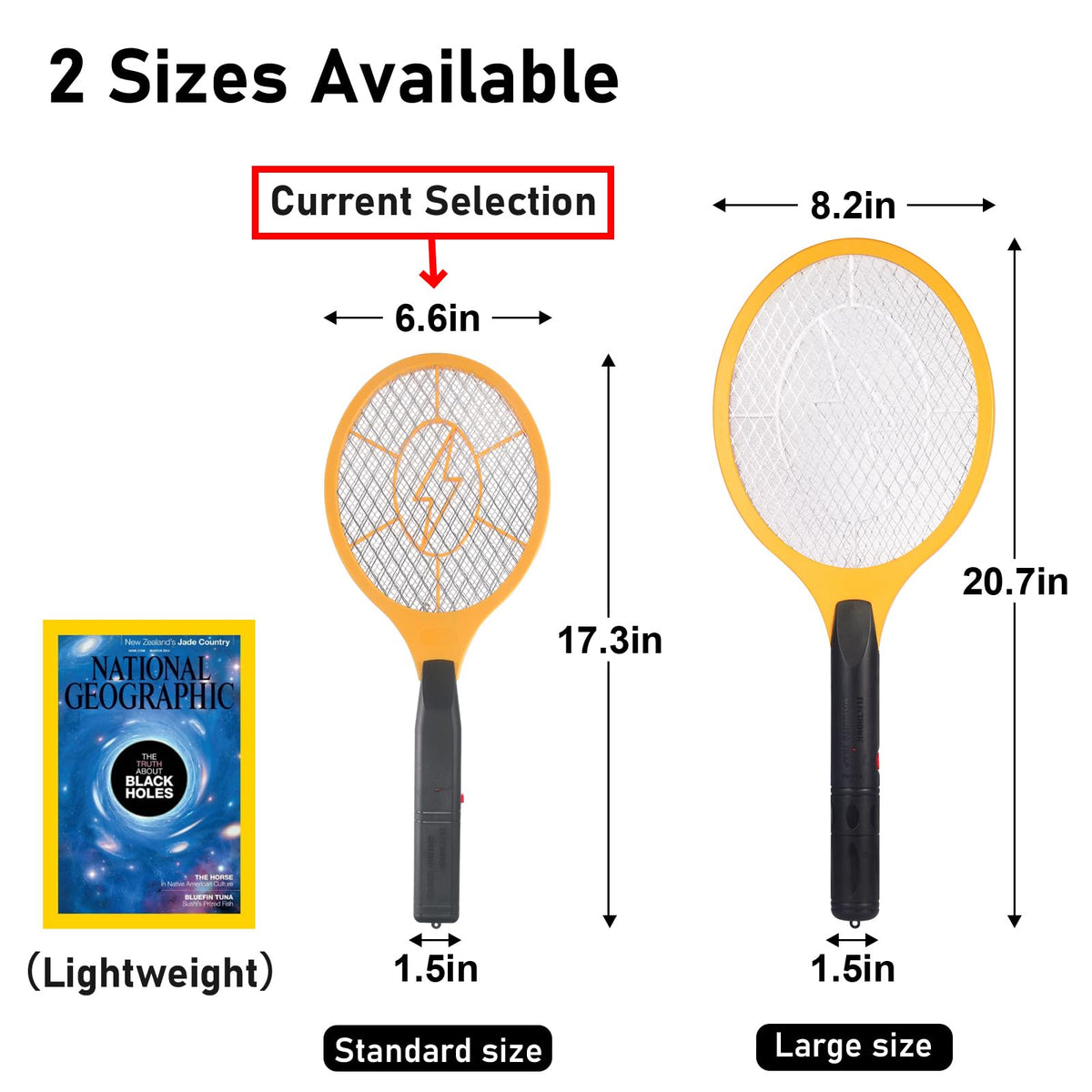 3 layer safety mesh on GameXcel swatter provides protected zapping