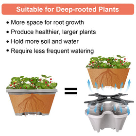 GameXcel planter tower with drainage holes to prevent overwatering