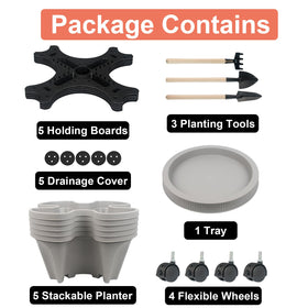 GameXcel vertical planter kit with easy assembly