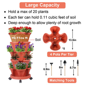 GameXcel Vertical Planter Tower soil boards preserve root health and airflow.