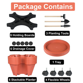 GameXcel Vertical Planter Tower tools included help start planting right away.