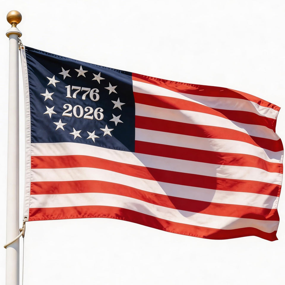 Gamiu Betsy Ross flag 3x5ft nylon ready for outdoor display on a pole