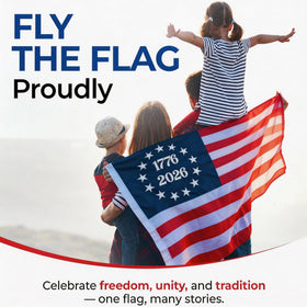 Gamiu heavy-duty nylon flag designed to withstand weather and wind