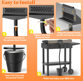 GAMPLAE compatible with 17-36 inch Blackstone models for seamless setup.