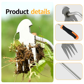 GANCHUN dual-purpose weed tool for digging, loosening soil, and shoveling.