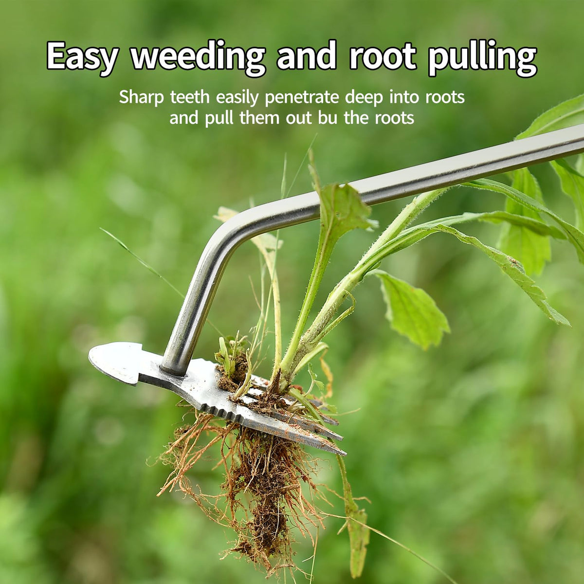 GANCHUN durable steel weeder ideal for orchards, farms, and gardens.