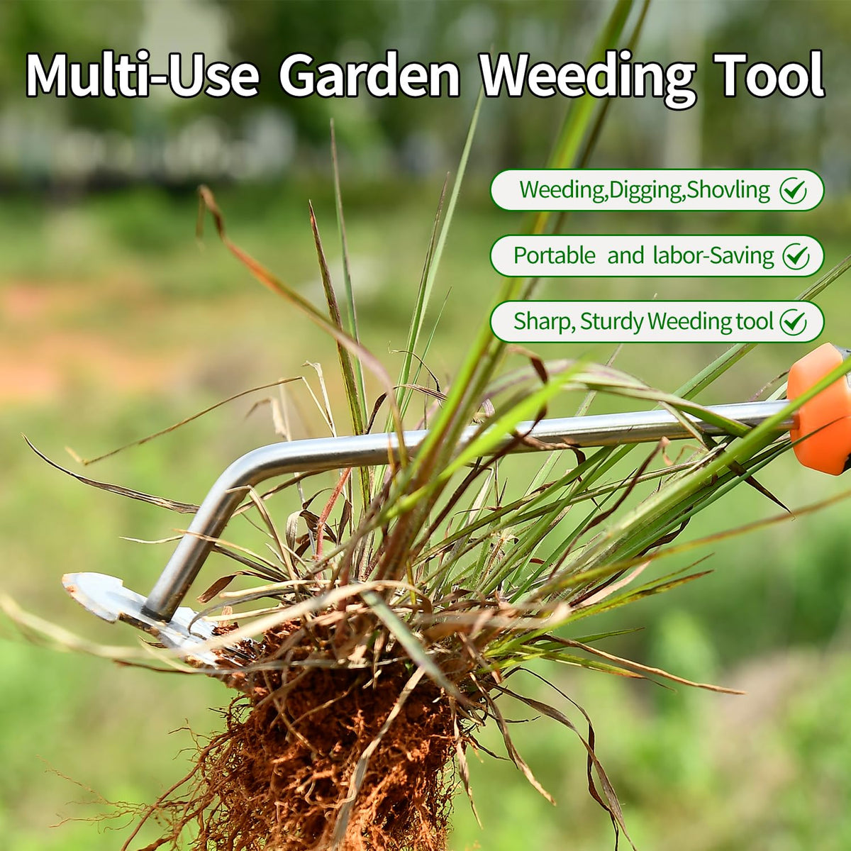 GANCHUN four-tooth design ready to tackle dense weeds.