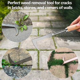 GANCHUN stainless steel blade resists rust and handles heavy weeding.