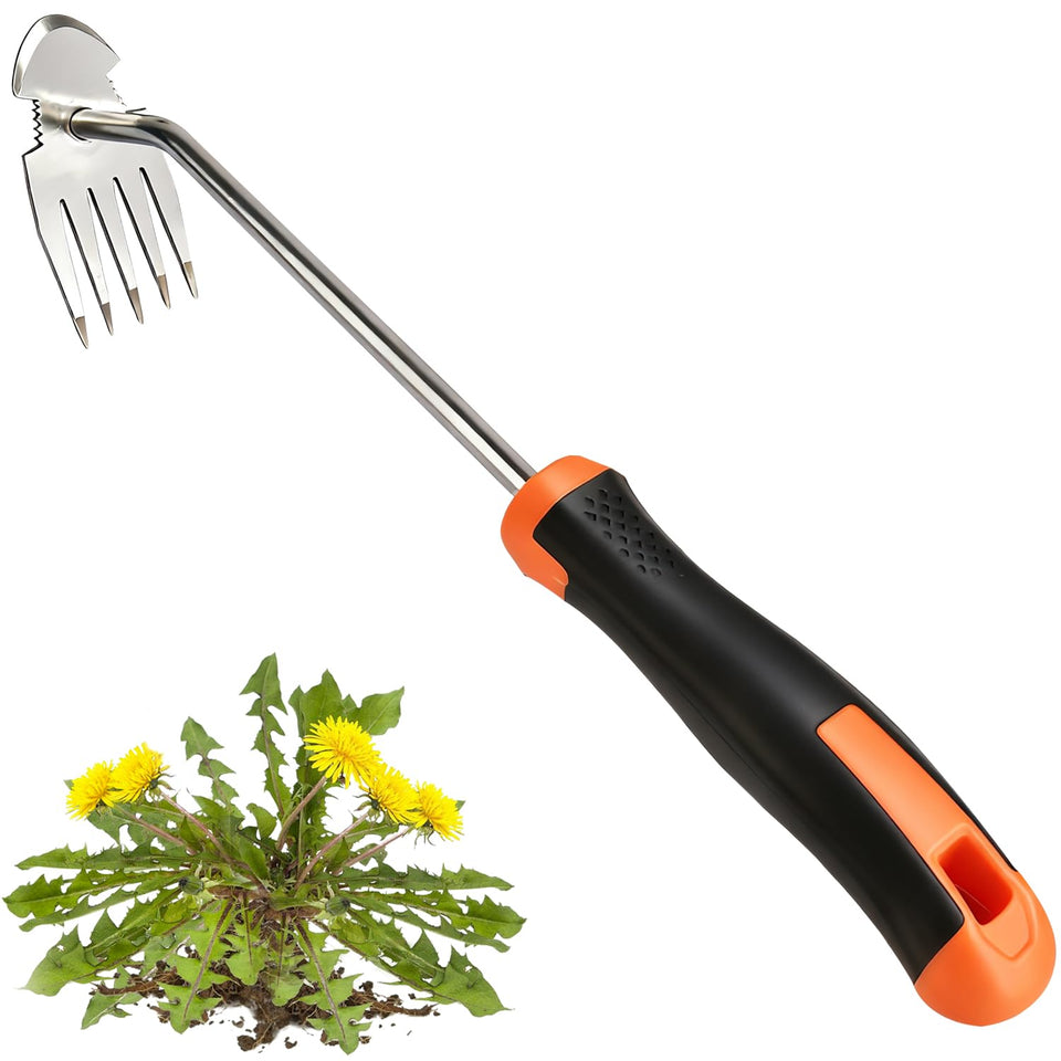 GANCHUN weed puller tool with upgraded design for easy root removal.