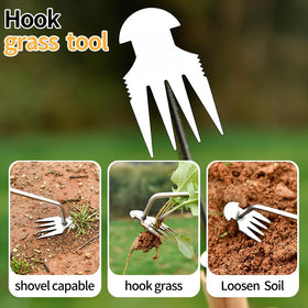 GANCHUN garden tools with pine wooden handles offer comfortable grip.