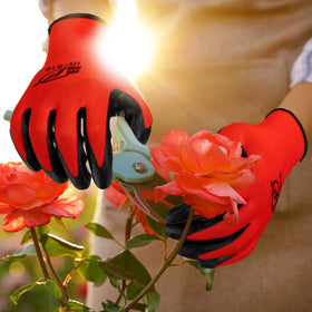 Gandeer unisex gardening gloves in black fit a wide range