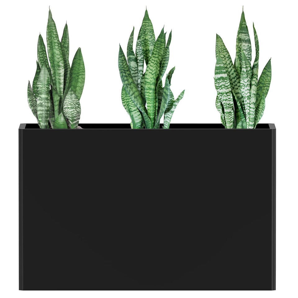 Ganeekiron galvanized steel planter assembly demonstrates quick snap-together setup for patios