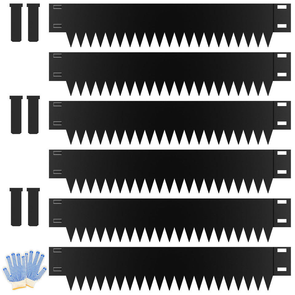 Ganeekiron metal landscape edging 40-inch border for clean lawn separation.