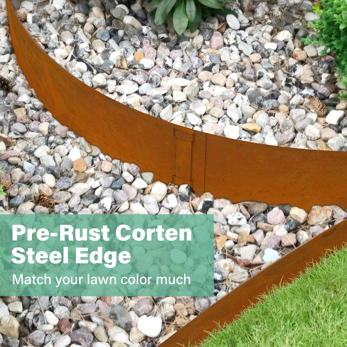 Ganeekiron outdoor edging in garden context for defined borders and pathways.