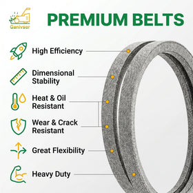 Ganivsor GX20072 belt fits snugly to prevent slippage during mowing