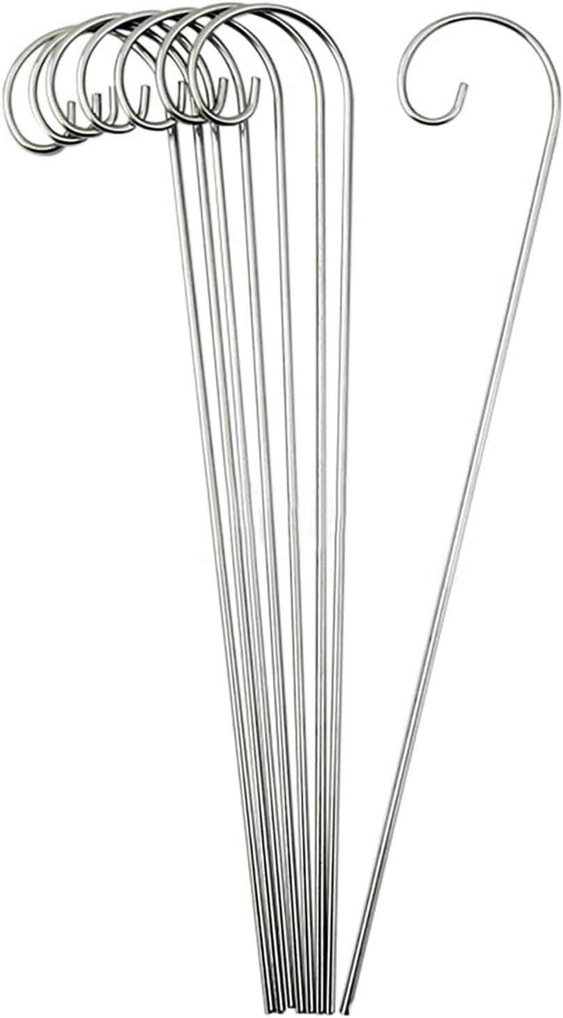 GANPUB rustproof hooks keep signs visible on planters and containers.