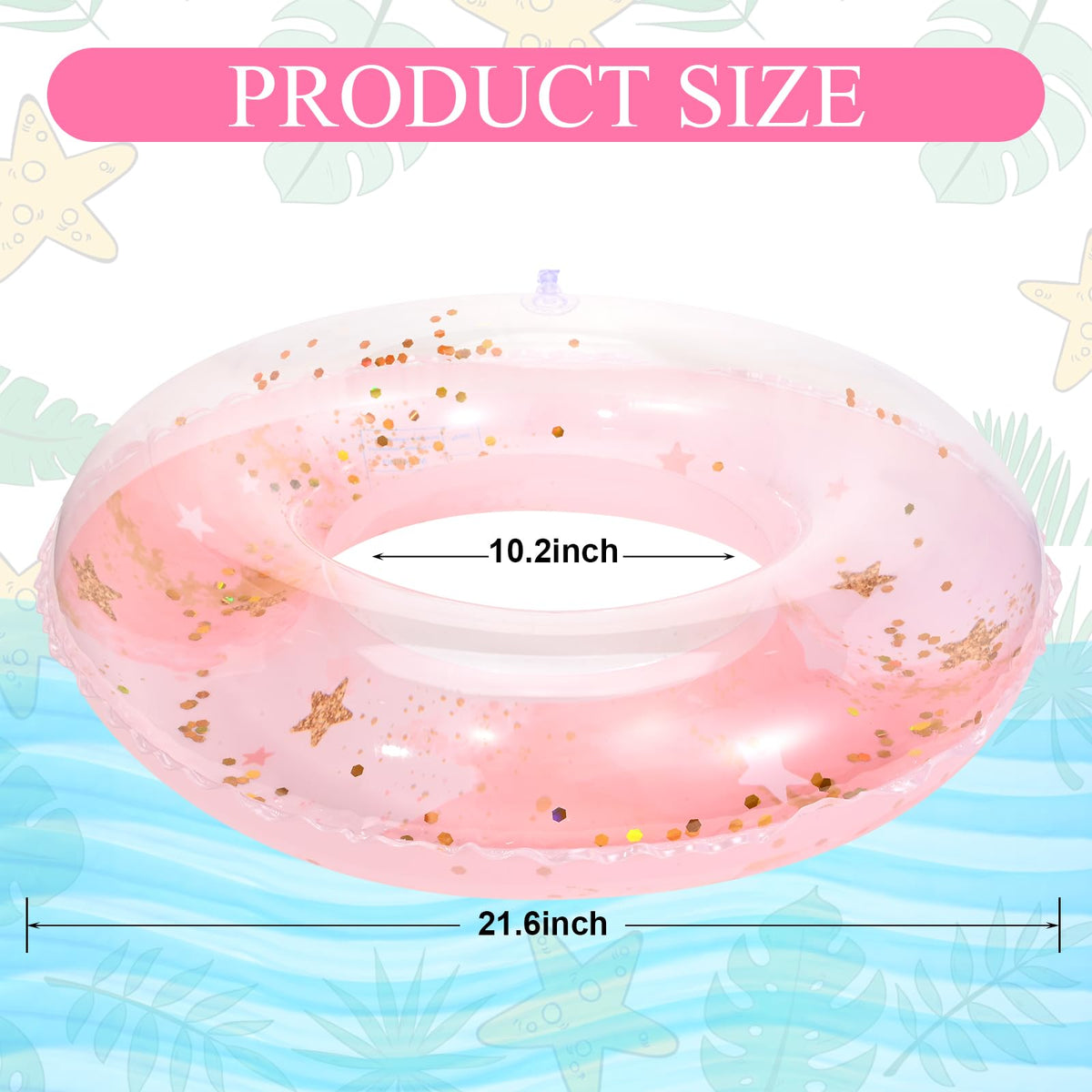 GANSHAYA goose outfit swim ring adds tropical flair to your statue.