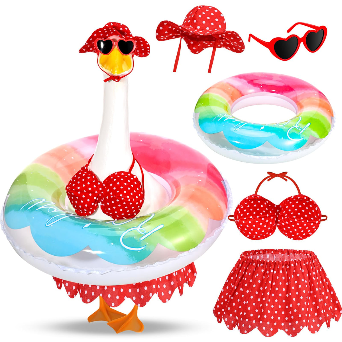 GANSHAYA Hawaiian goose hat adds tropical flair to porch decor