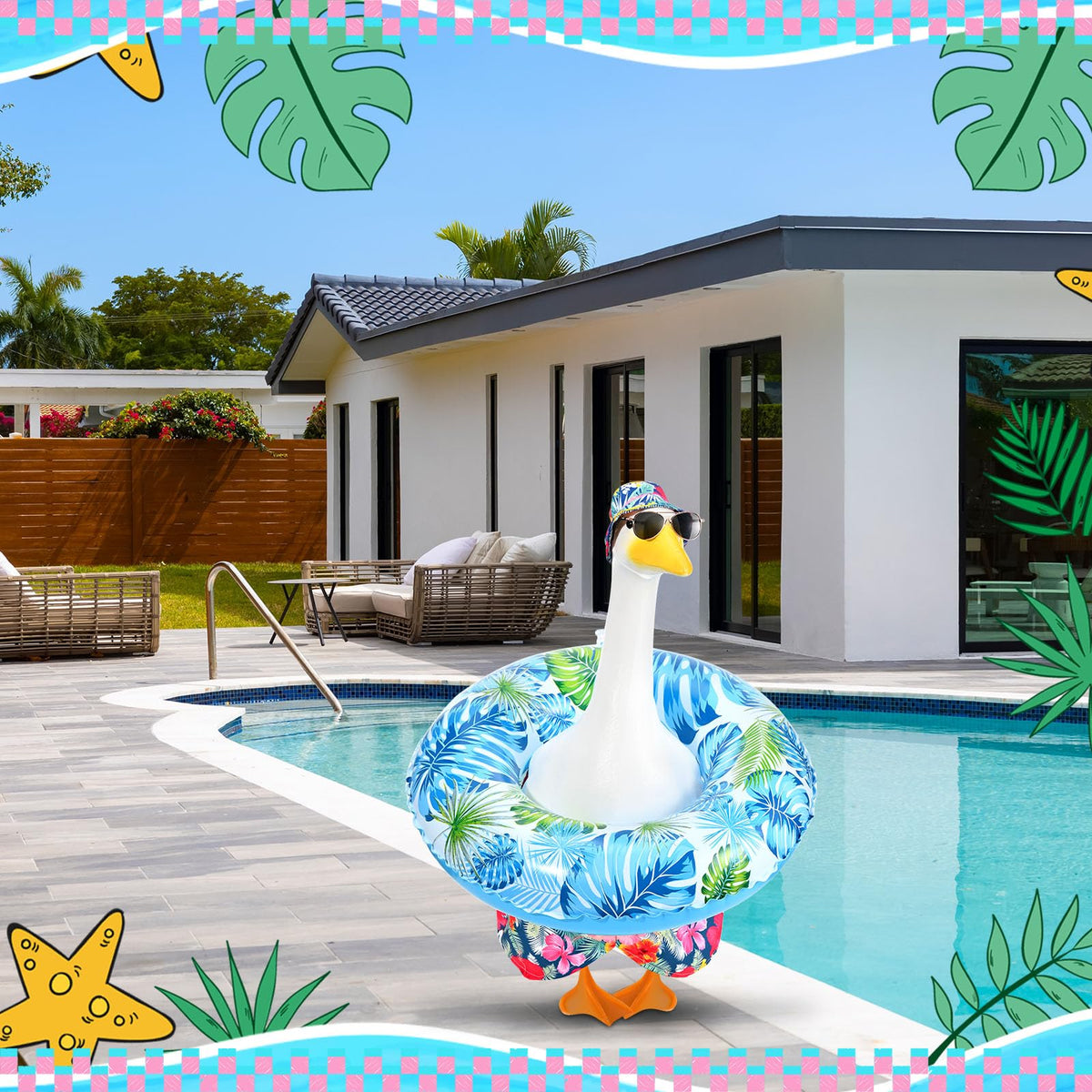 GANSHAYA 23-inch display outfit makes a festive yard centerpiece.