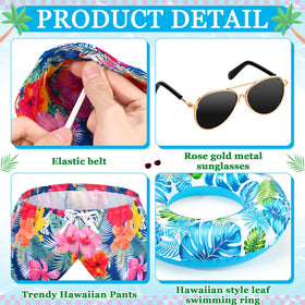 GANSHAYA rose gold sunglasses add playful flair and UV protection for outdoor displays.
