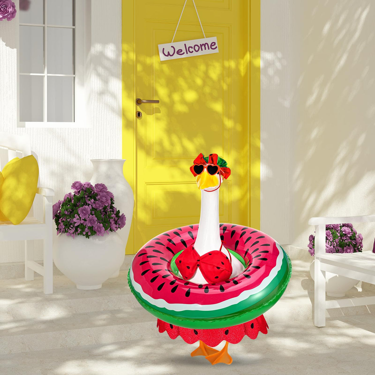 GANSHAYA sunglasses style complements festive porch decor