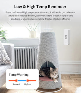 Gaoducash WiFi sensor wall-mount setup enables discreet placement in any room.