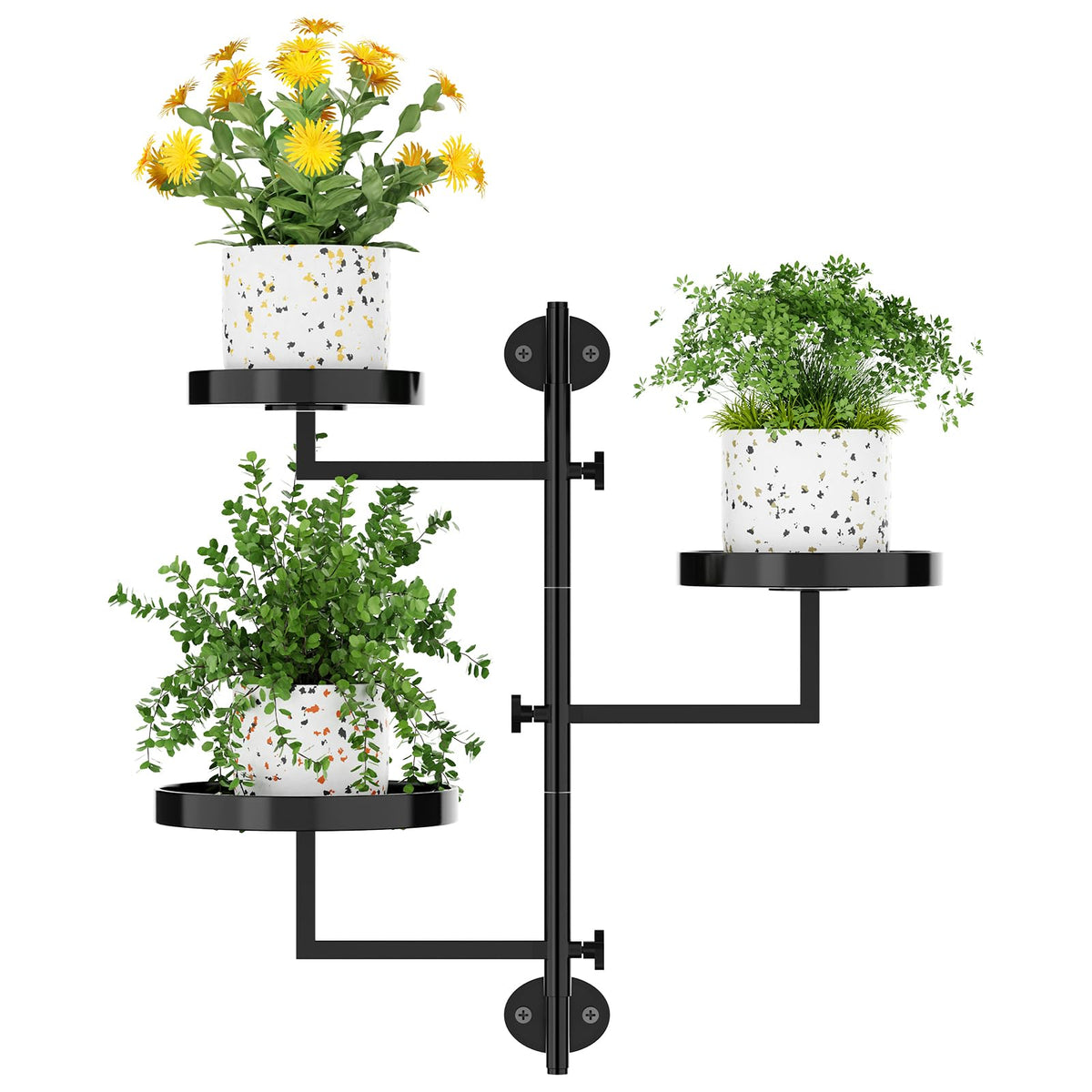 Gaoymsym rotating arm design optimizes light exposure for plants.