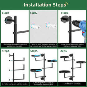 Gaoymsym upgraded locking knobs keep arms stable in outdoor settings.